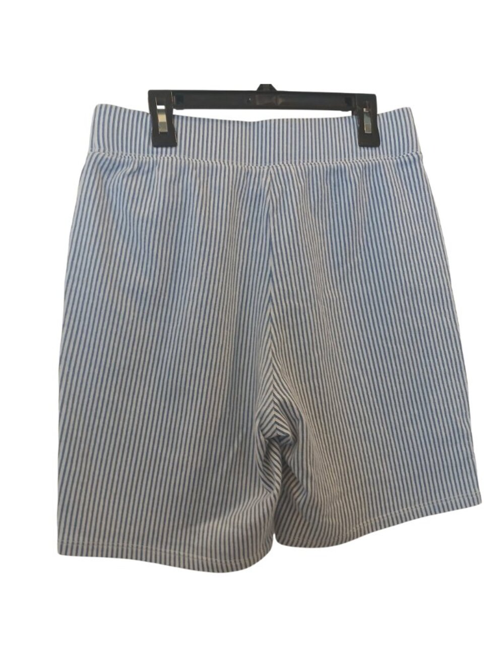 Denim & Co Womens XS Shorts Blue & White Elastic Waist Pockets Casual #I-1 - Picture 5 of 9